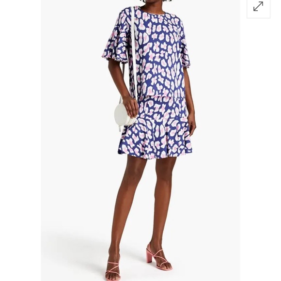 Diane VonFurstenberg Arlene Flutter Sleeve Top, Flutter sleeve top, Designer Top - Picture 1 of 9